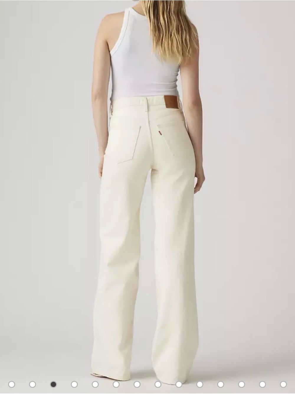 Levi’s Ribcage Wide Leg Jean White